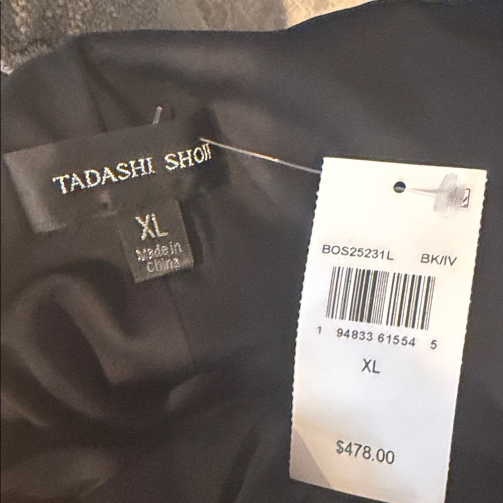 Tadashi Shoji Black and White Maxi Dress - Picture 3 of 3
